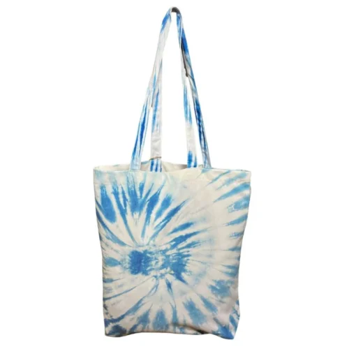 Brownliving Blue& White Tie-Dye Recycled Tote Bags