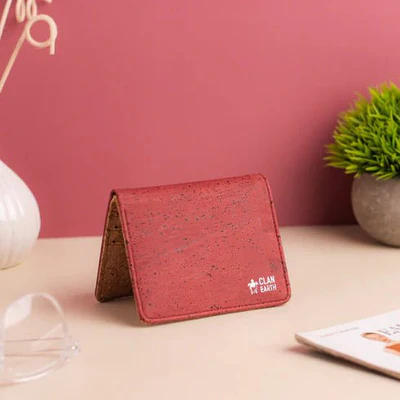 Brownliving Ibis cork wallet red