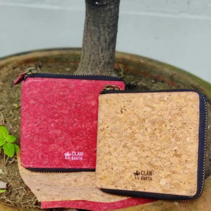 Brownliving Kiwi Zip Cork Wallet