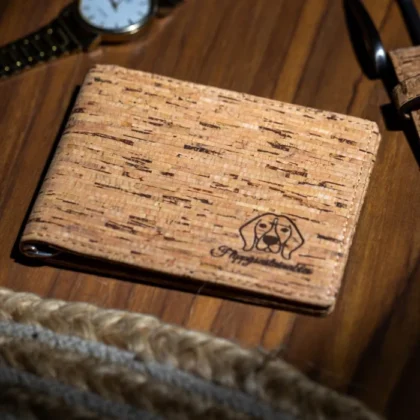 Brownliving Ravine Premium Cork Wallet with money clip