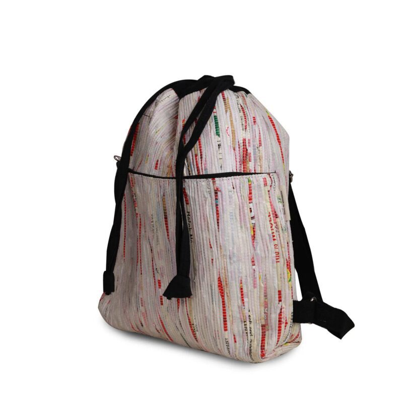 EcoKaari Light Upcycled Plastic Backpacks Cream